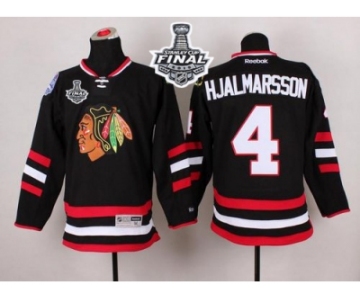 NHL Chicago Blackhawks #4 Niklas Hjalmarsson Black 2014 Stadium Series 2015 Stanley Cup Stitched Jerseys