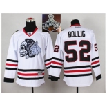 NHL Chicago Blackhawks #52 Brandon BOLLIG White(White Skull) 2014 Stadium Series 2015 Stanley Cup Champions jerseys