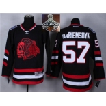 NHL Chicago Blackhawks #57 Van RIEMSDYK Black (Red Skull) 2014 Stadium Series 2015 Stanley Cup Champions jerseys