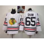 NHL Chicago Blackhawks #65 Andrew Shaw 2015 Winter Classic White 2015 Stanley Cup Champions jerseys