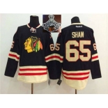 NHL Chicago Blackhawks #65 Andrew Shaw 2015 Winter Classic black 2015 Stanley Cup Champions jerseys