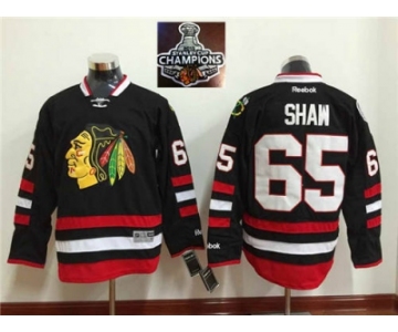 NHL Chicago Blackhawks #65 Andrew Shaw Black 2015 Stanley Cup Champions jerseys