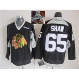 NHL Chicago Blackhawks #65 Andrew Shaw Black Practice 2015 Stanley Cup Champions jerseys