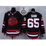 NHL Chicago Blackhawks #65 Andrew Shaw Black(Red Skull) 2014 Stadium Series 2015 Stanley Cup Stitched Jerseys