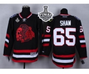 NHL Chicago Blackhawks #65 Andrew Shaw Black(Red Skull) 2014 Stadium Series 2015 Stanley Cup Stitched Jerseys