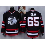 NHL Chicago Blackhawks #65 Andrew Shaw Black(White Skull) 2014 Stadium Series 2015 Stanley Cup Champions jerseys