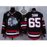 NHL Chicago Blackhawks #65 Andrew Shaw Black(White Skull) 2014 Stadium Series 2015 Stanley Cup Stitched Jerseys