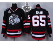 NHL Chicago Blackhawks #65 Andrew Shaw Black(White Skull) 2014 Stadium Series 2015 Stanley Cup Stitched Jerseys