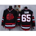 NHL Chicago Blackhawks #65 Andrew Shaw Black(red Skull) 2014 Stadium Series 2015 Stanley Cup Champions jerseys