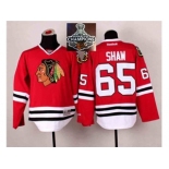 NHL Chicago Blackhawks #65 Andrew Shaw Red 2014 Stadium Series 2015 Stanley Cup Champions jerseys