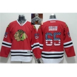 NHL Chicago Blackhawks #65 Andrew Shaw Red USA Flag Fashion 2015 Stanley Cup Champions jerseys