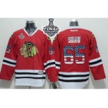 NHL Chicago Blackhawks #65 Andrew Shaw Red USA Flag Fashion 2015 Stanley Cup Stitched Jerseys