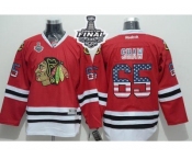 NHL Chicago Blackhawks #65 Andrew Shaw Red USA Flag Fashion 2015 Stanley Cup Stitched Jerseys