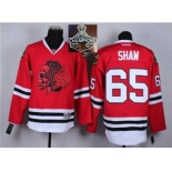 NHL Chicago Blackhawks #65 Andrew Shaw Red(Red Skull) 2014 Stadium Series 2015 Stanley Cup Champions jerseys