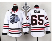 NHL Chicago Blackhawks #65 Andrew Shaw White(White Skull) 2015 Stanley Cup Stitched Jerseys