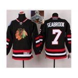 NHL Chicago Blackhawks #7 Brent Seabrook Black 2014 Stadium Series 2015 Stanley Cup Champions jerseys