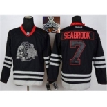 NHL Chicago Blackhawks #7 seabrook Black Ice 2015 Stanley Cup Champions jersey