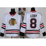 NHL Chicago Blackhawks #8 Nick Leddy white 2015 Stanley Cup Champions jerseys