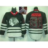 NHL Chicago Blackhawks #81 Hossa Black Ice 2015 Stanley Cup Champions jerseys