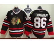 NHL Chicago Blackhawks #86 Teuvo Teravainen Black 2015 Stanley Cup Stitched Jerseys