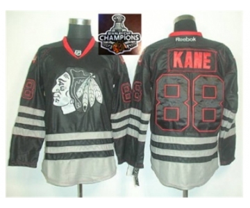 NHL Chicago Blackhawks #88 PATRICK KANE Black Ice 2015 Stanley Cup Champions jerseys