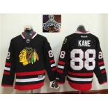 NHL Chicago Blackhawks #88 Patrick Kane Black 2015 Stanley Cup Champions jerseys