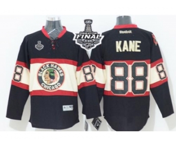 NHL Chicago Blackhawks #88 Patrick Kane Black New Third 2015 Stanley Cup Stitched Jerseys