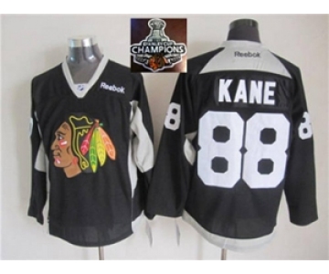 NHL Chicago Blackhawks #88 Patrick Kane Black Practice 2015 Stanley Cup Champions jerseys