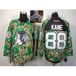 NHL Chicago Blackhawks #88 Patrick Kane Camo Veterans Day Practice 2015 Stanley Cup Champions jerseys