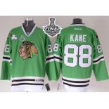 NHL Chicago Blackhawks #88 Patrick Kane Green 2015 Stanley Cup Stitched Jerseys