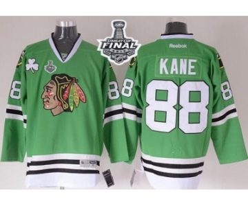 NHL Chicago Blackhawks #88 Patrick Kane Green 2015 Stanley Cup Stitched Jerseys