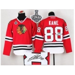 NHL Chicago Blackhawks #88 Patrick Kane Red Autographed 2015 Stanley Cup Stitched Jerseys