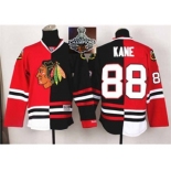 NHL Chicago Blackhawks #88 Patrick Kane Red Black Split 2015 Stanley Cup Champions jerseys