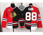 NHL Chicago Blackhawks #88 Patrick Kane Red-Black Split 2015 Stanley Cup Stitched Jerseys