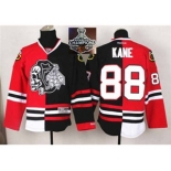 NHL Chicago Blackhawks #88 Patrick Kane Red Black Split White Shull 2015 Stanley Cup Champions jerseys