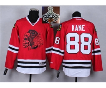 NHL Chicago Blackhawks #88 Patrick Kane Red(Red Skull) 2014 Stadium Series 2015 Stanley Cup Champions jerseys