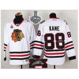 NHL Chicago Blackhawks #88 Patrick Kane White Autographed 2015 Stanley Cup Stitched Jersey