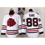 NHL Chicago Blackhawks #88 Patrick Kane White(Red Skull) 2014 Stadium Series 2015 Stanley Cup Champions jerseys