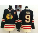 NHL Chicago Blackhawks #9 Bobby Hull 2015 Winter Classic Black 2015 Stanley Cup Champions jerseys