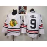 NHL Chicago Blackhawks #9 Bobby Hull 2015 Winter Classic White 2015 Stanley Cup Champions jerseys