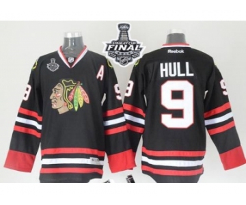 NHL Chicago Blackhawks #9 Bobby Hull Black 2015 Stanley Cup Stitched Jerseys