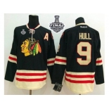 NHL Chicago Blackhawks #9 Bobby Hull Black 2015 Winter Classic 2015 Stanley Cup Stitched Jerseys