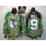 NHL Chicago Blackhawks #9 Bobby Hull Camo Veterans Day Practice 2015 Stanley Cup Champions jerseys