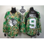 NHL Chicago Blackhawks #9 Bobby Hull Camo Veterans Day Practice 2015 Stanley Cup Stitched Jerseys