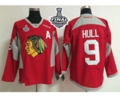 NHL Chicago Blackhawks #9 Bobby Hull Red Practice 2015 Stanley Cup Stitched Jerseys