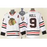 NHL Chicago Blackhawks #9 Bobby Hull White 2015 Stanley Cup Stitched Jerseys