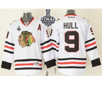 NHL Chicago Blackhawks #9 Bobby Hull White 2015 Stanley Cup Stitched Jerseys