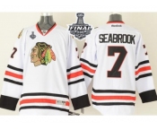 NHL Chicago Blackhawks#7 Brent Seabrook White 2015 Stanley Cup Stitched Jerseys