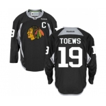 Reebok Chicago Blackhawks #19 Jonathan Toews Authentic Black Practice NHL Jersey