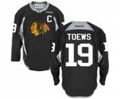 Reebok Chicago Blackhawks #19 Jonathan Toews Authentic Black Practice NHL Jersey